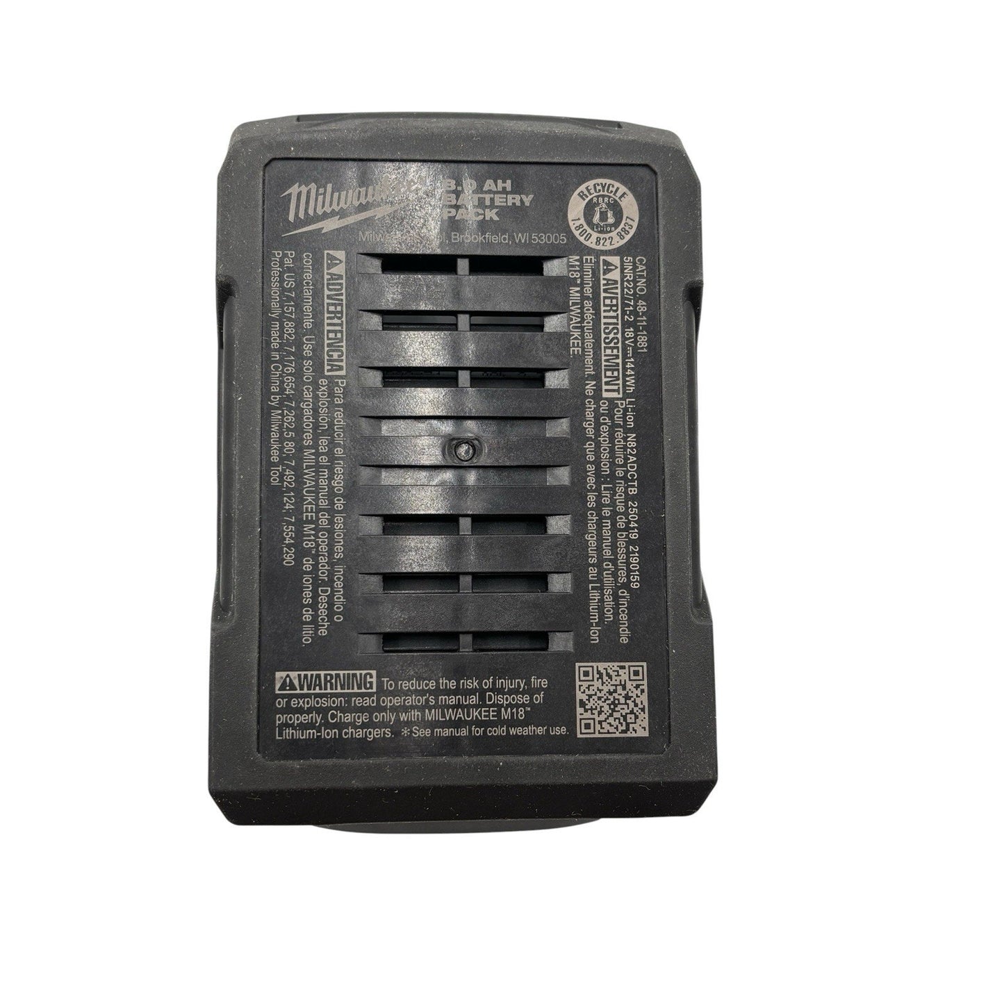 Milwaukee M18 RedLithium High Output XC8.0 Battery Pack - Black (48-11-1880)
