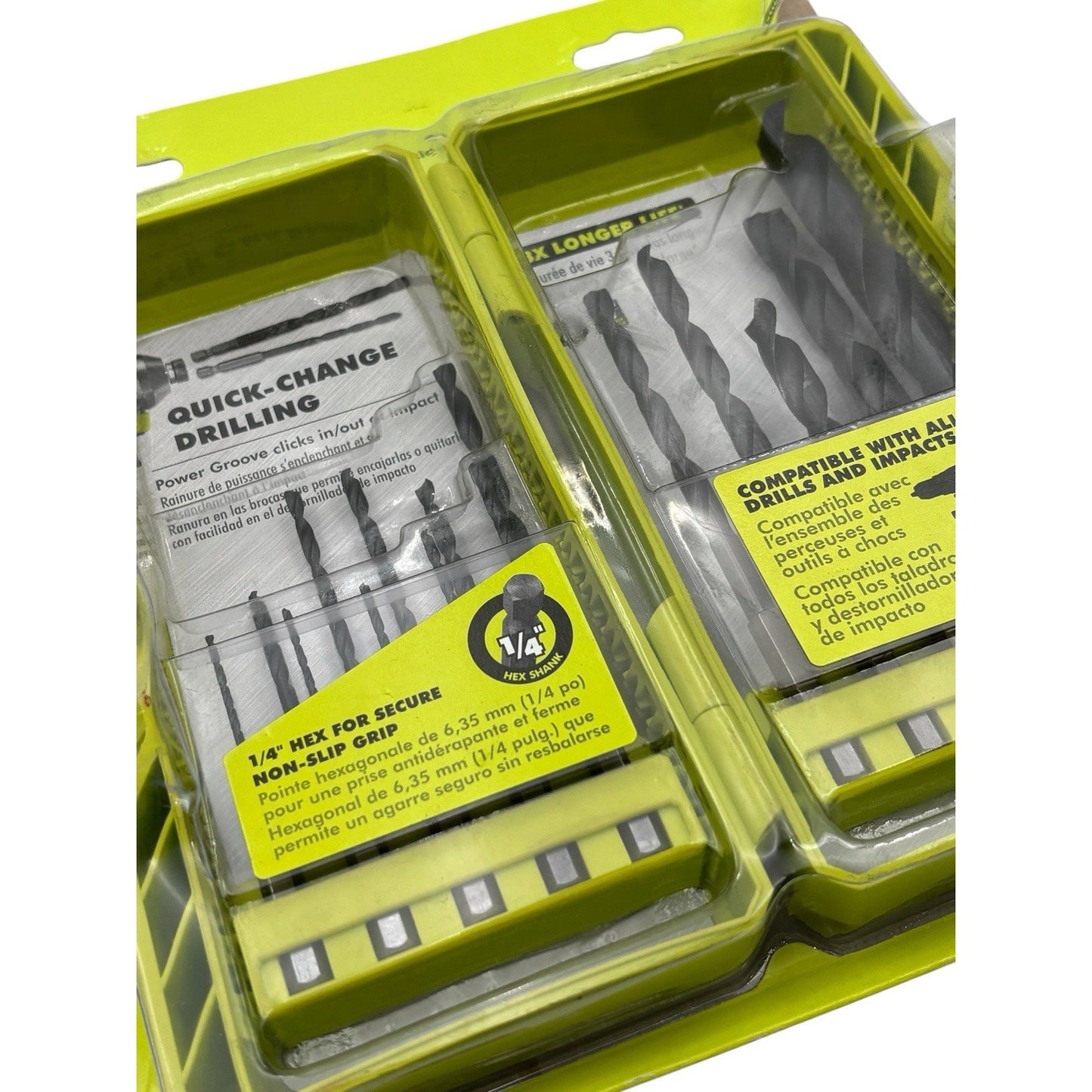 Brand New RYOBI A971503 Black Oxide Hex Shank Drill Bit Set (15-Piece)