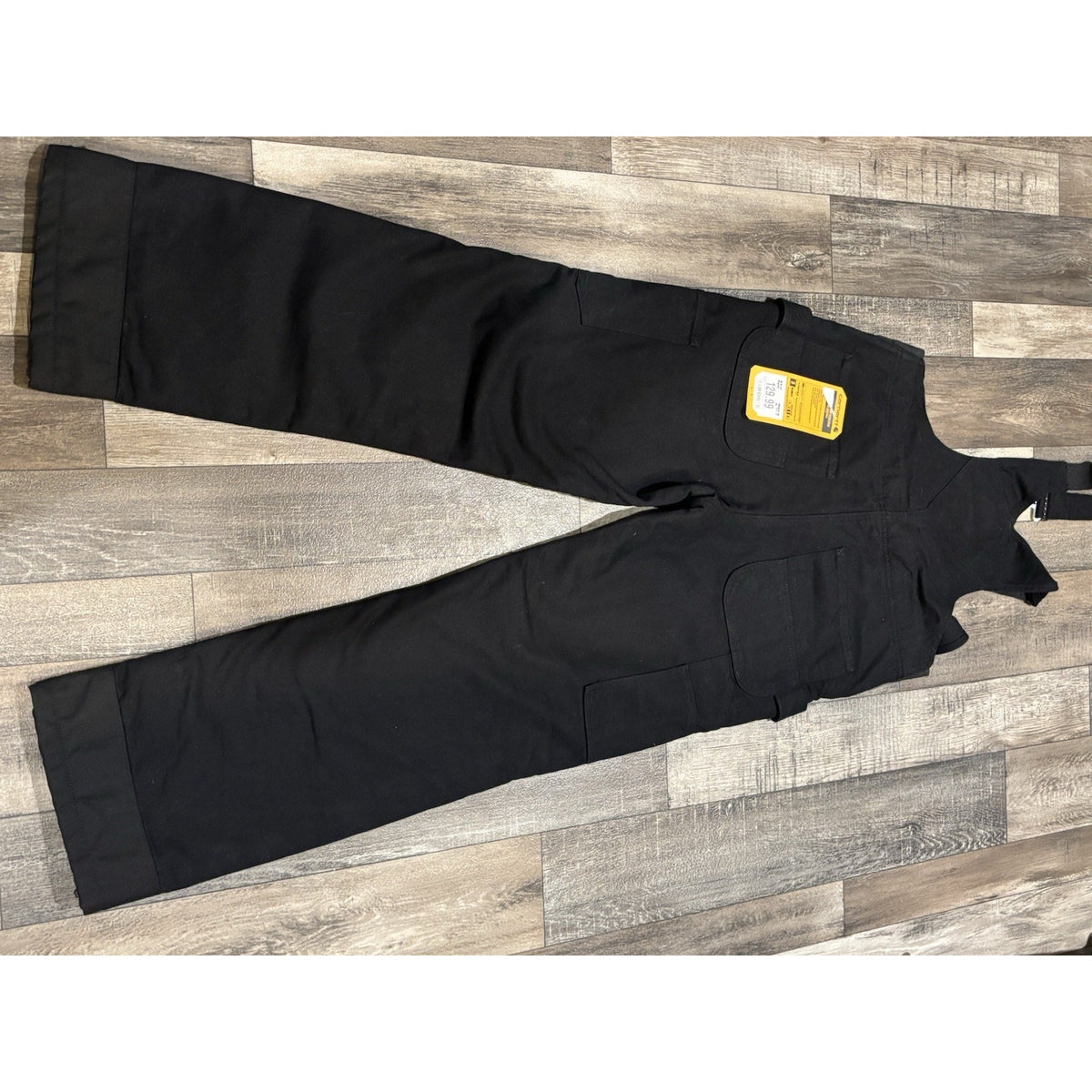 Carhartt Men's Insulated Bib Overalls 3M Thinsulate Black Canvas OR4031-W