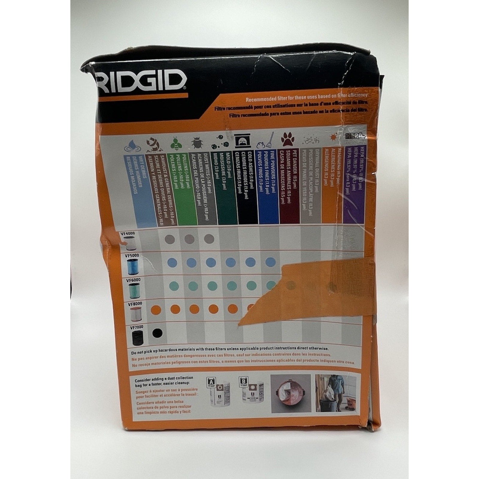 RIDGID Debris Filter VF4000 U2O8