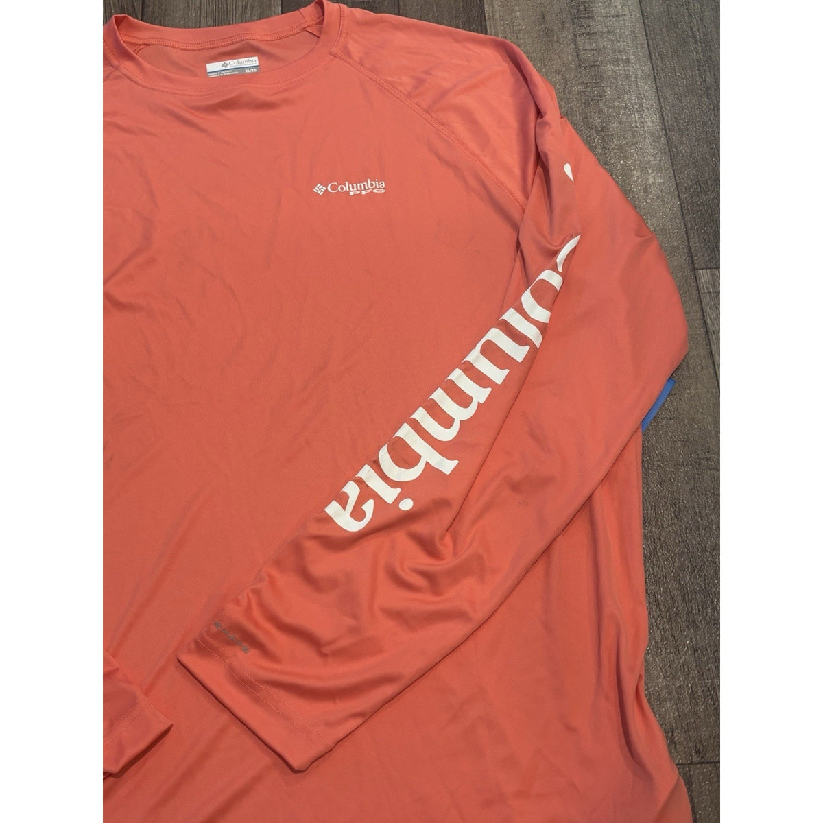 Columbia PFG Terminal Tackle Omni-Shade UV Long Sleeve T-Shirt Orange XL