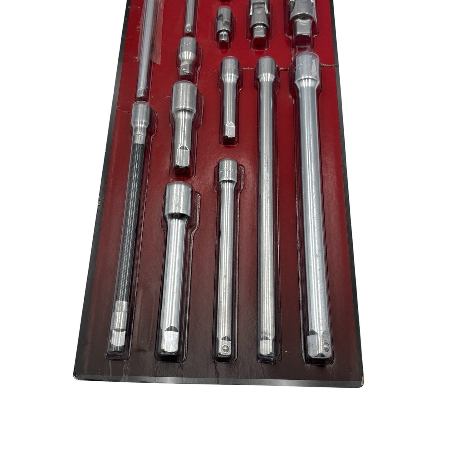 Husky 18-Piece 1/4" 3/8" 1/2" Extension and Adapter Set1007 691 060 1 pc missing