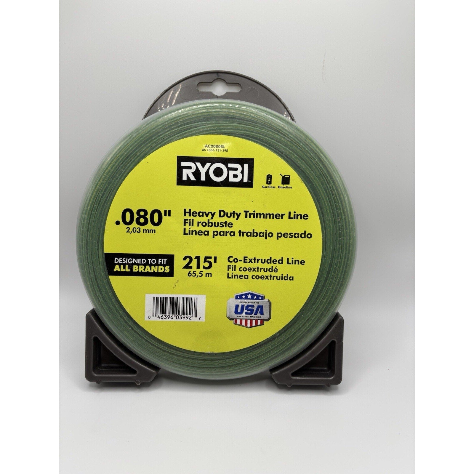 RYOBI 0.080 in Premium Spiral Bulk Line 215 ft Replacement Trimmer String AC0080