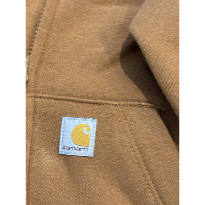 Carhartt Toddler 2T Brown Hooded Full Zip Fleece Jacket w/ Pockets CG8100