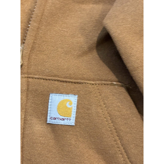 Carhartt Toddler 2T Brown Hooded Full Zip Fleece Jacket w/ Pockets CG8100