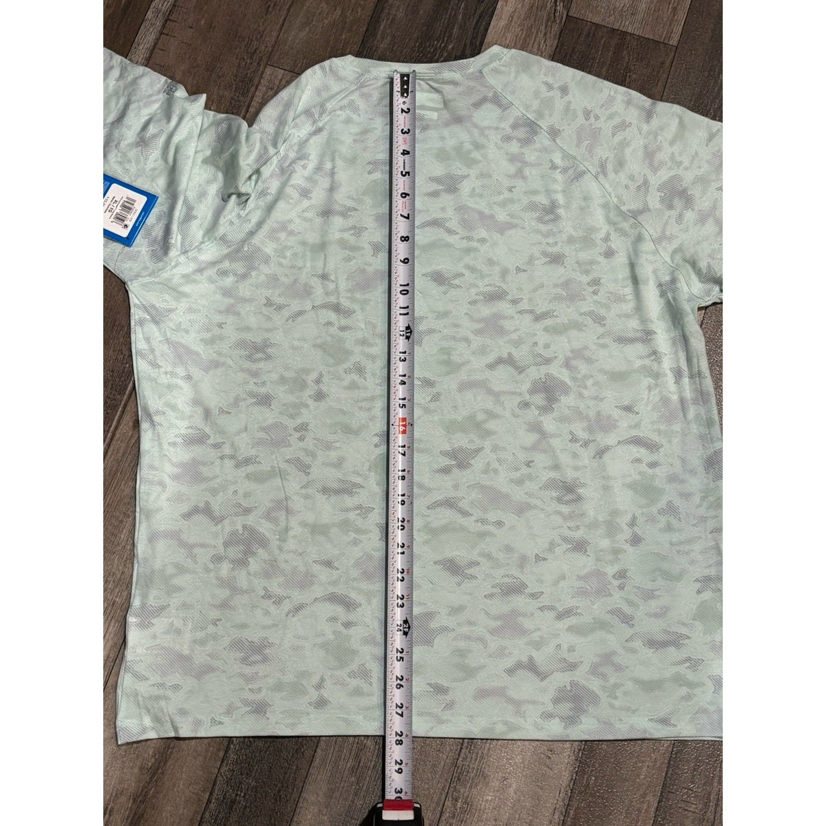 Columbia PFG Omni-Wick Men's XL Green/Gray Camo Long Sleeve Crew Neck Tee