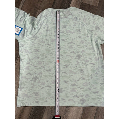 Columbia PFG Omni-Wick Men's XL Green/Gray Camo Long Sleeve Crew Neck Tee