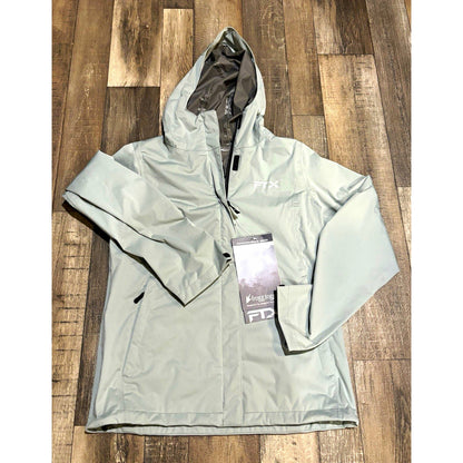 Frogg Toggs FTX Men’s Hooded Full Zip Jacket Gray Size S Mid-Length