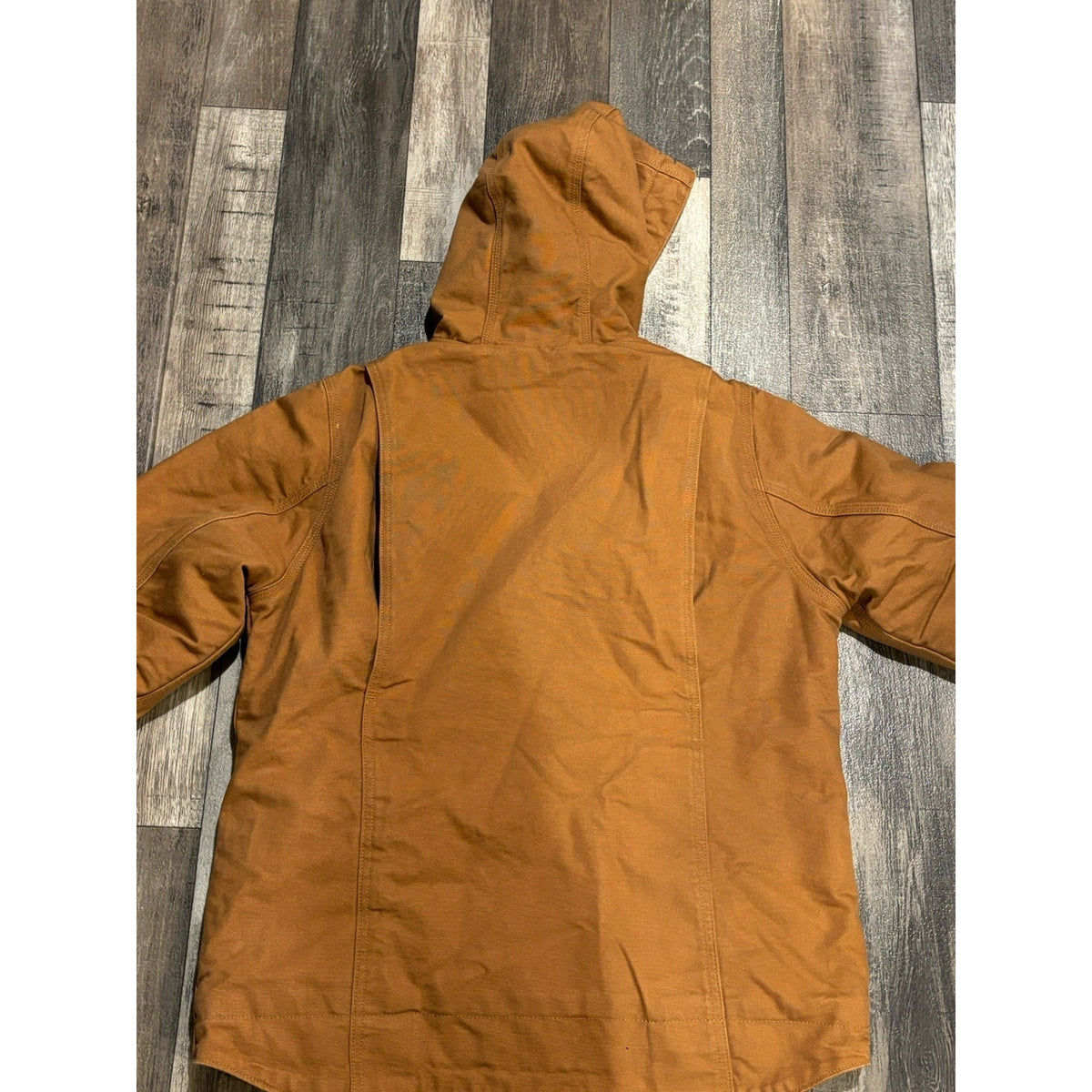 Carhartt Men’s Loose Fit Hooded Lined Full Zip Jacket Brown Size M Mid-Length