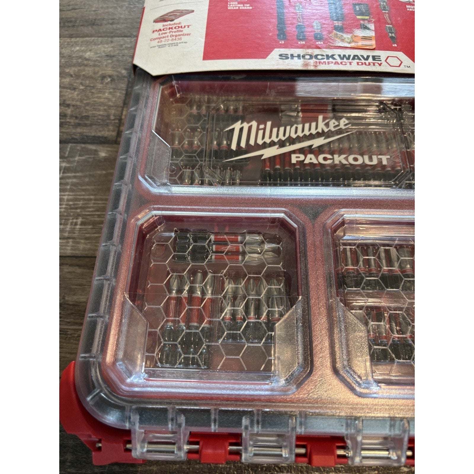 Milwaukee 48-32-4082 100 Piece Shockwave Packout Kit - Red