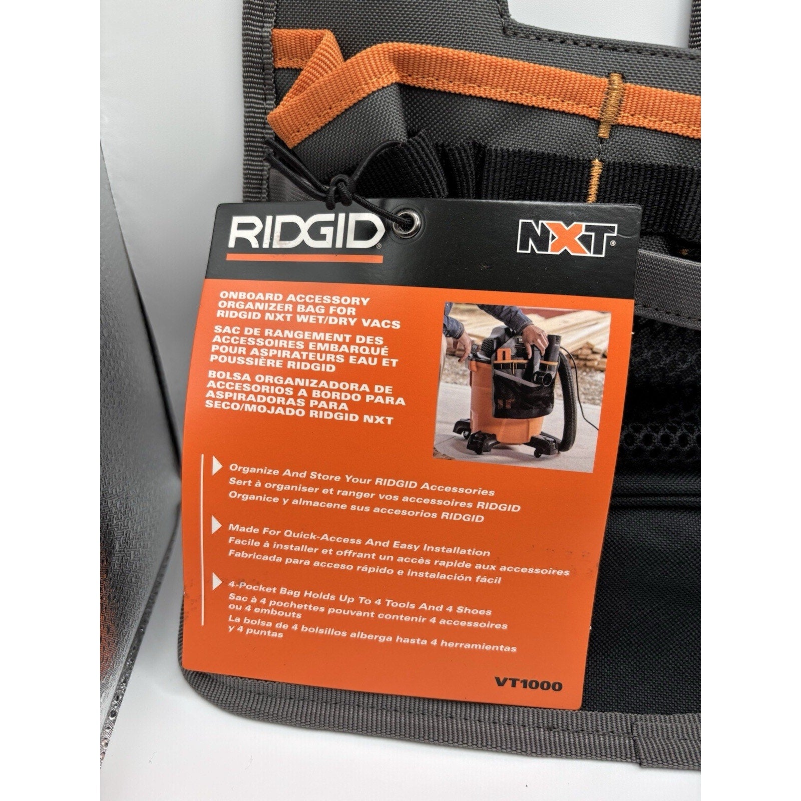 RIDGID NXT Accessory Storage Bag Organizer VT1000 Shop Vacuum Attachment FREE SH