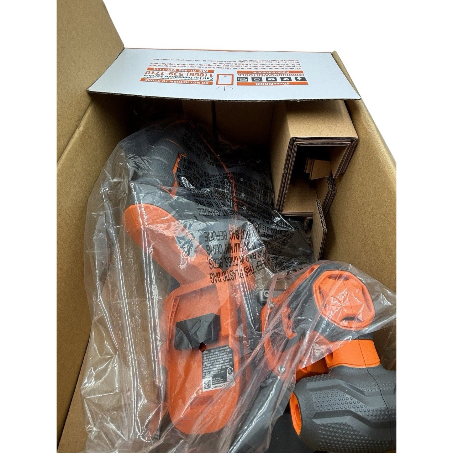 RIDGID R8604B 18V Compact Band Saw - Black/Orange