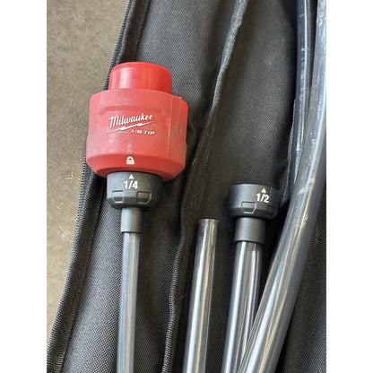 Milwaukee AIR-TIP 4pc Vacuum Attachment Set w/ Carrying Case Black/Red