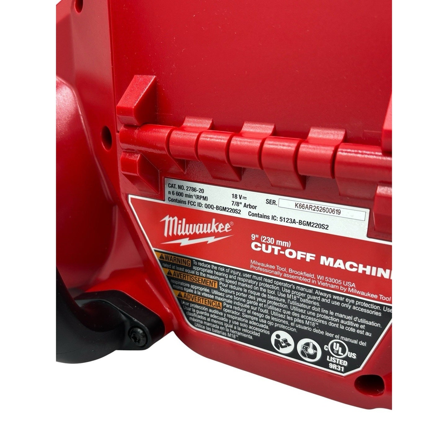 M18 Fuel One-Key 18V Lithium-Ion Brushless Cordless 9 In. Cut Off Saw 2786-20
