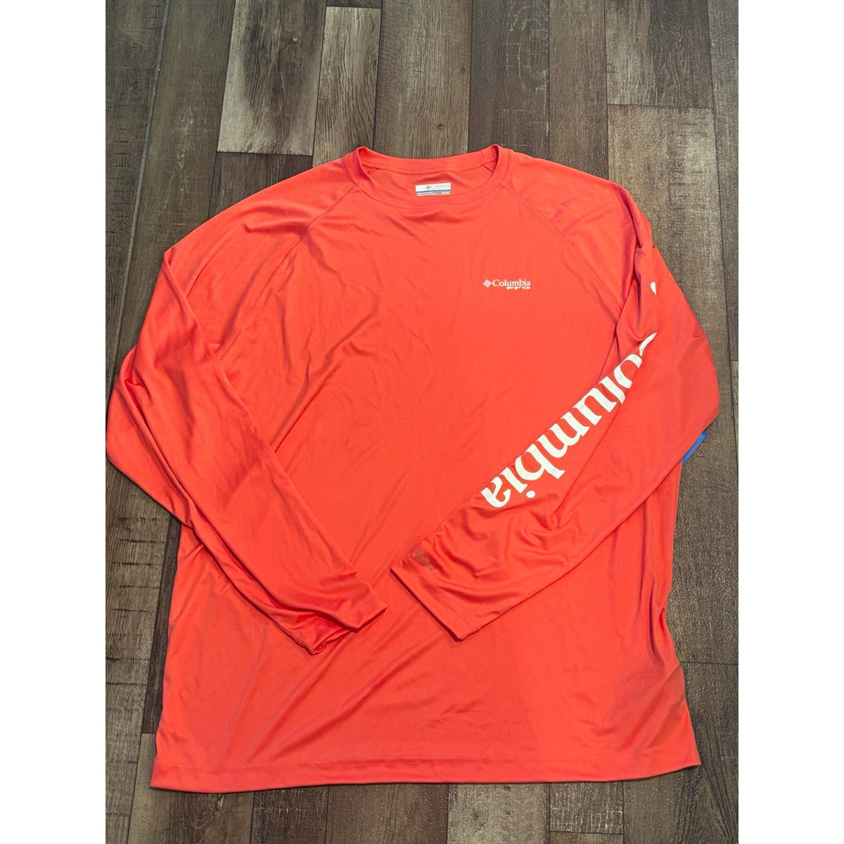 Columbia PFG Terminal Tackle Omni-Shade UV Long Sleeve T-Shirt Orange XL