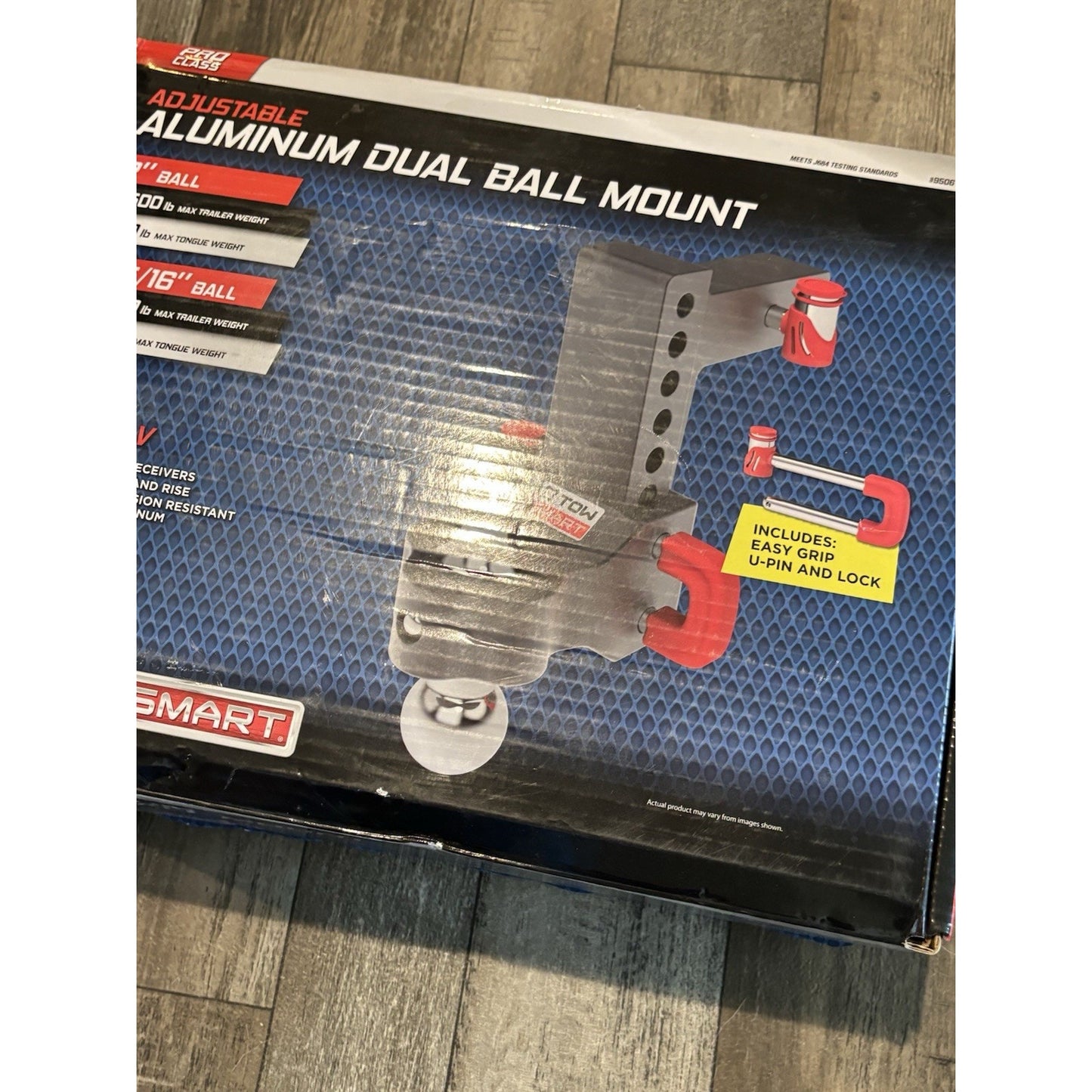 TowSmart Class V 12,500lbs. 6" Drop to 6" Rise Adj Trailer Hitch Dual Ball Mount