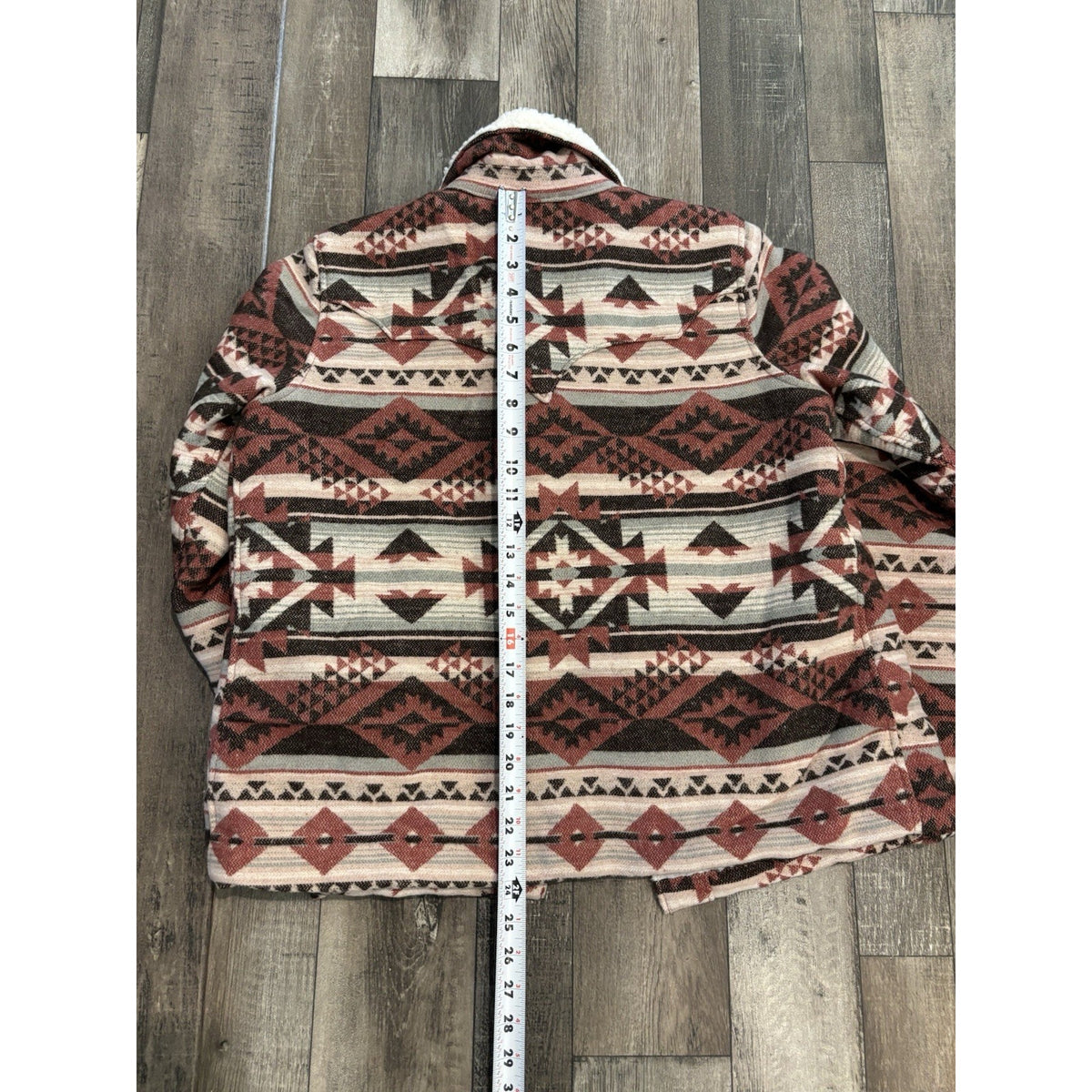 Wrangler Retro Women’s M Aztec Southwestern Lined Button Jacket Pockets Fall