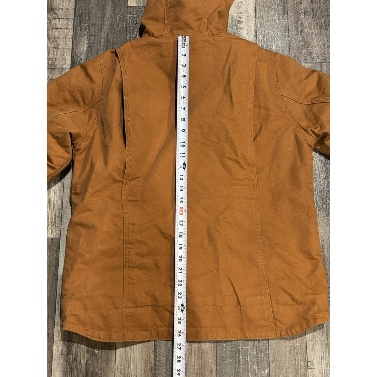 Carhartt Men’s Loose Fit Hooded Lined Full Zip Jacket Brown Size M Mid-Length