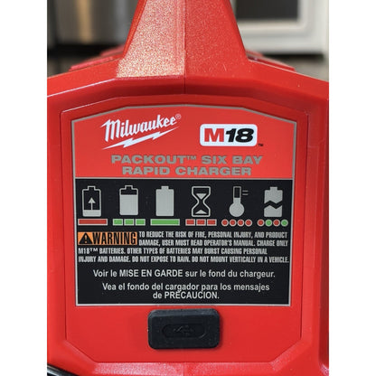 M18 18V Lithium-Ion PACKOUT 6-Port Rapid Charger