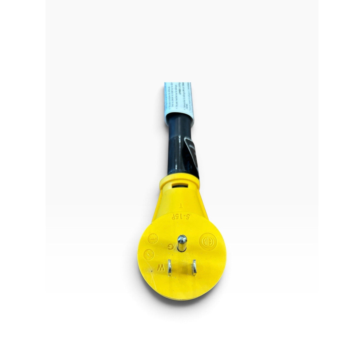 Camco PowerGrip 15A 125V 1875W Type B Angled Plug 1 Outlet Yellow