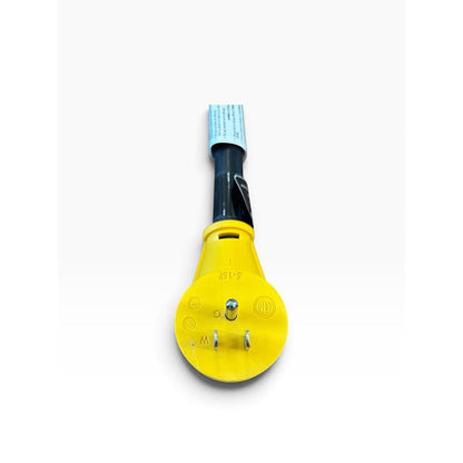 Camco PowerGrip 15A 125V 1875W Type B Angled Plug 1 Outlet Yellow
