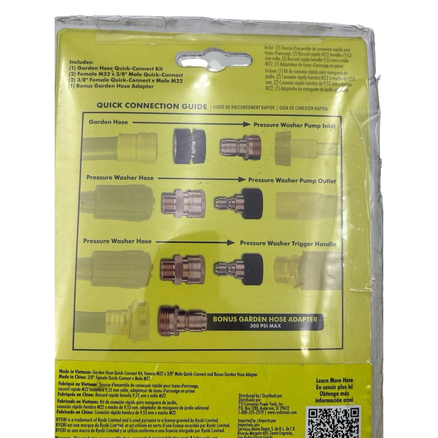 RYOBI 7-Piece Pressure Washer Quick Connect Upgrade Kit
