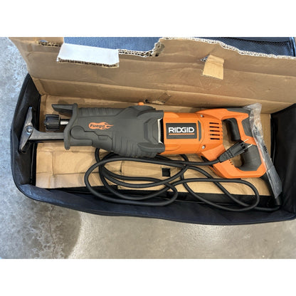 RIDGID R30022 Fuego Orbital Reciprocating Saw Corded 8ft w/ Bag & Blades
