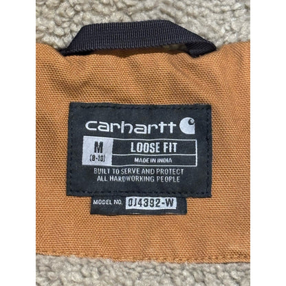 Carhartt Men’s Loose Fit Hooded Lined Full Zip Jacket Brown Size M Mid-Length