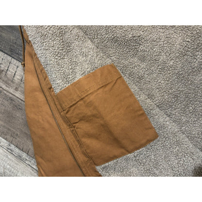 Carhartt Men’s Loose Fit Hooded Lined Full Zip Jacket Brown Size M Mid-Length