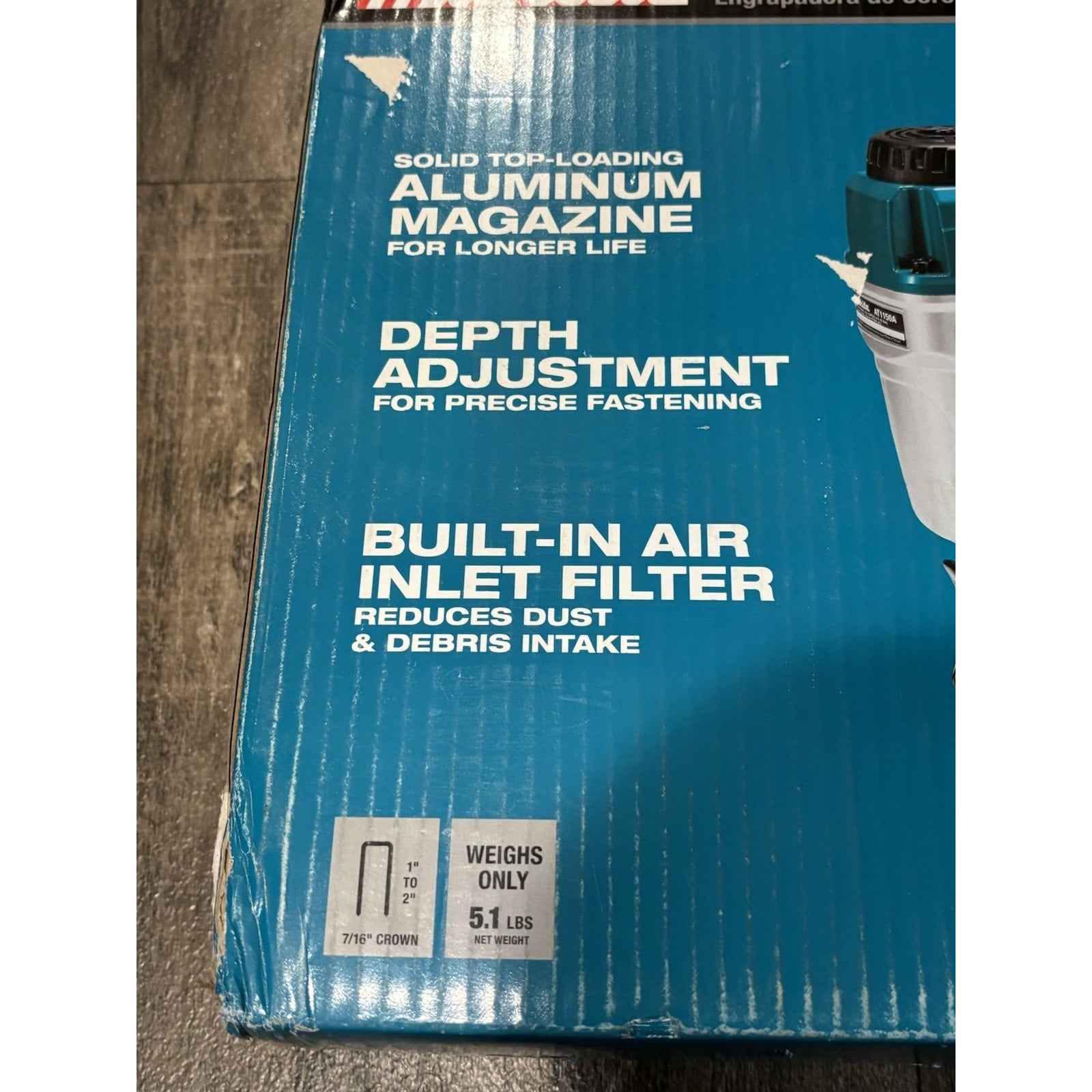Makita AT1150A 7/16 inch 16 Gauge Crown Stapler