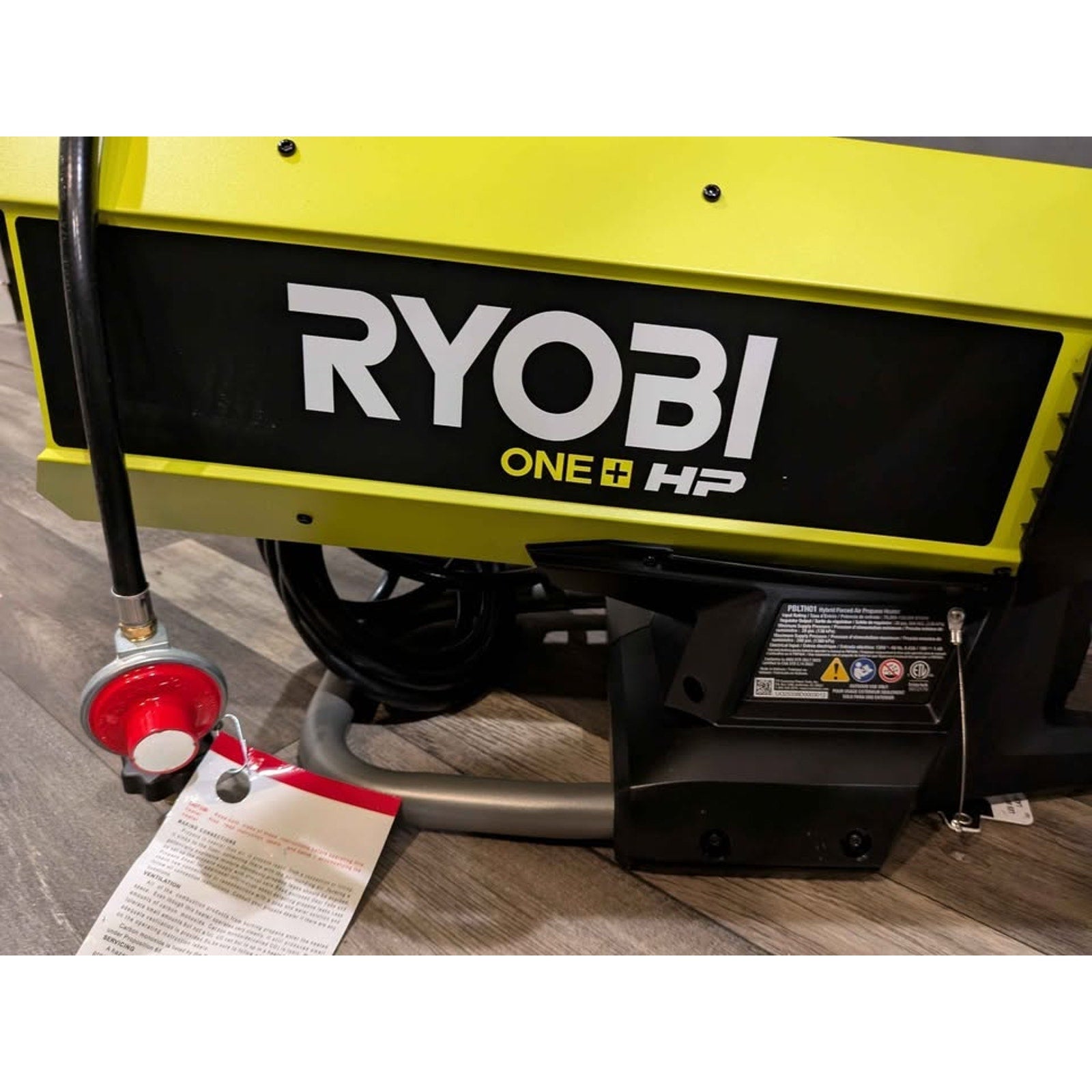 Ryobi - ONE+ HP 18V Brushless Cordless 125K BTU Hybrid Forced Air Propane Heater W/Battery