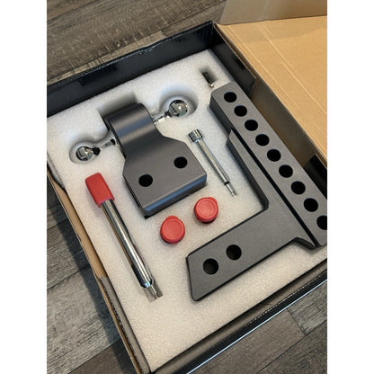 TowSmart Class V 12,500lbs. 6" Drop to 6" Rise Adj Trailer Hitch Dual Ball Mount