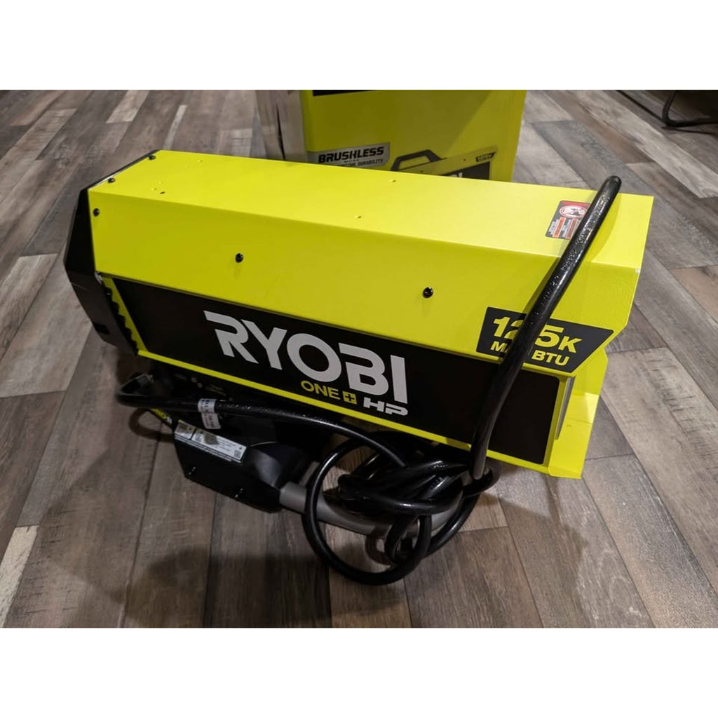Ryobi - ONE+ HP 18V Brushless Cordless 125K BTU Hybrid Forced Air Propane Heater W/Battery
