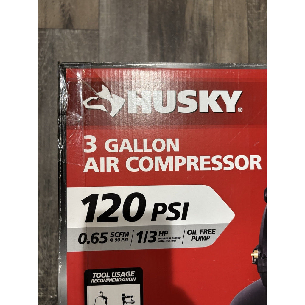 Husky 3 Gal. 120PSI Portable Electric Pancake Air Compressor