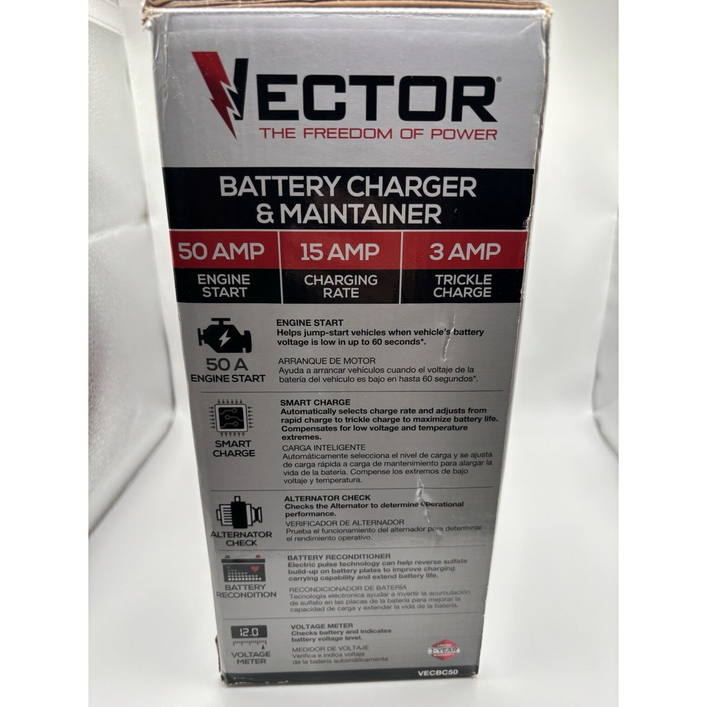 VECTOR 50 Amp Battery Charger/Maintainer