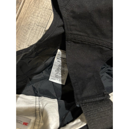 Carhartt Men's Insulated Bib Overalls 3M Thinsulate Black Canvas OR4031-W