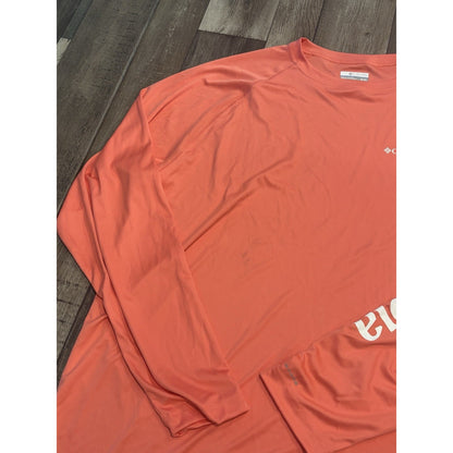 Columbia PFG Terminal Tackle Omni-Shade UV Long Sleeve T-Shirt Orange XL