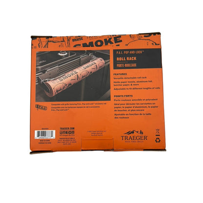 Traeger BAC655 P.A.L. Pop-And-Lock Roll Rack For Paper Towels, Butcher Paper