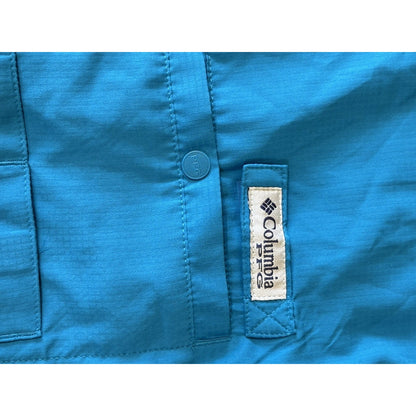 Columbia PFG Tamiami Men's XL Blue Short Sleeve Button-Down Polyester Shirt