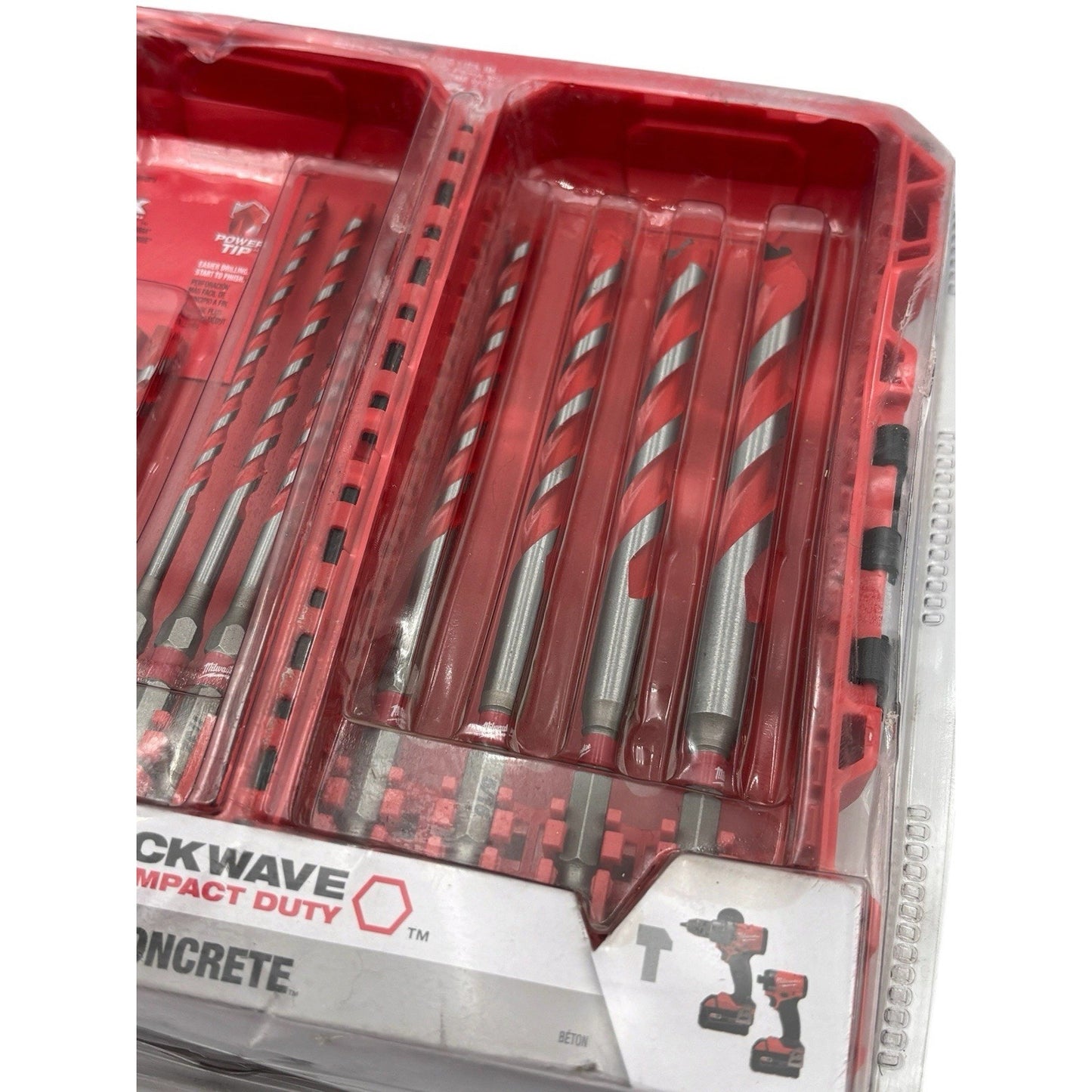Milwaukee Tool 48-20-9058 Shockwave Impact Duty Carbide Hammer Drill Bit Set, 6