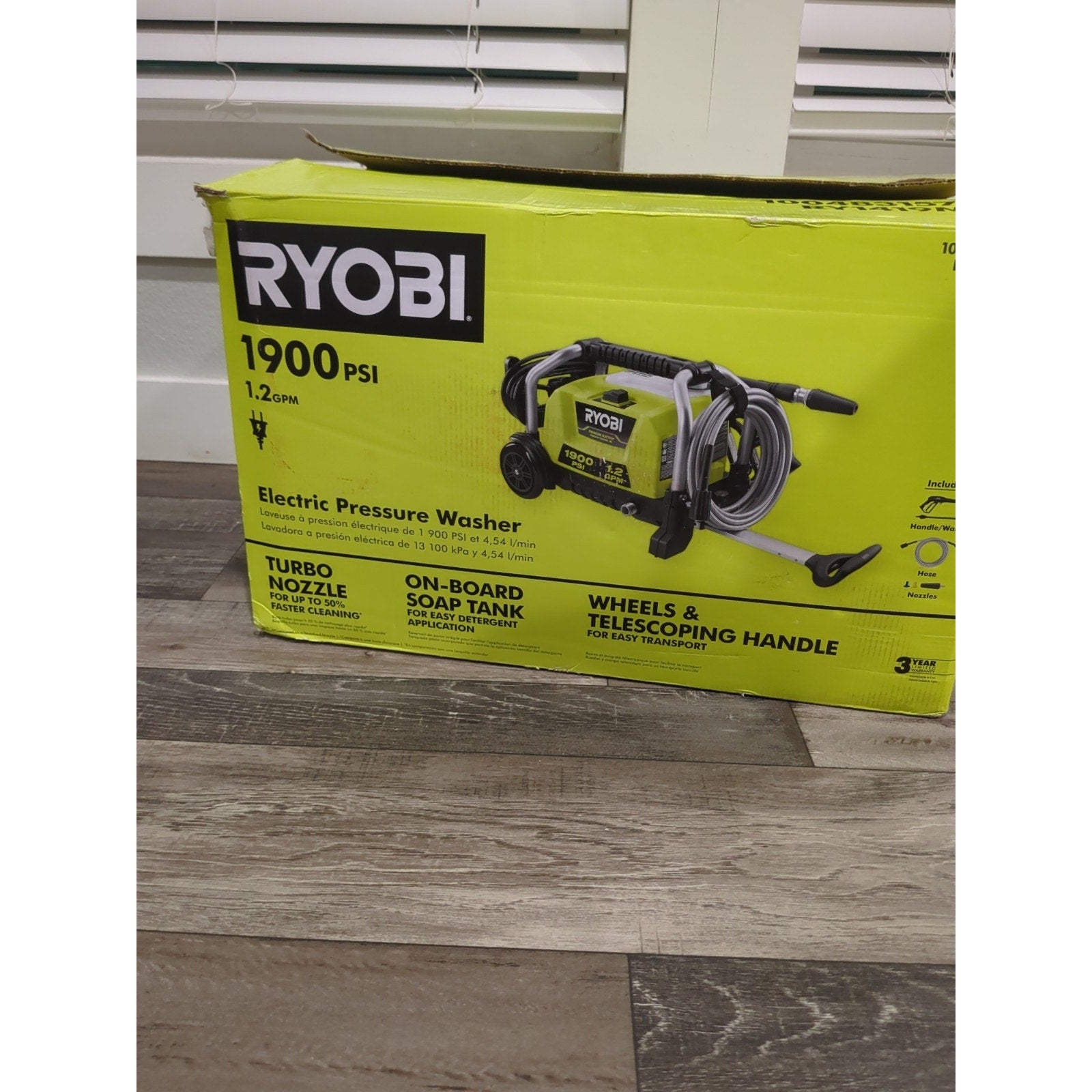 Ryobi 1.2 GPM Electric Pressure Washer
