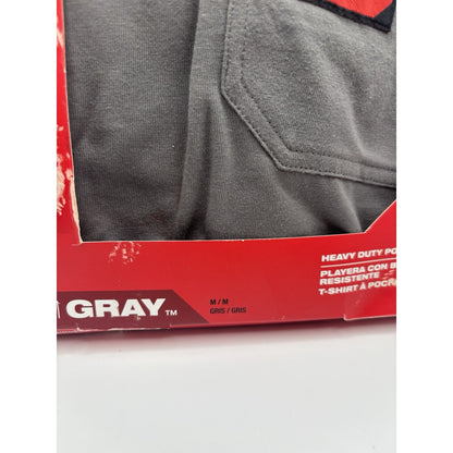 Milwaukee Men's Medium Gray GRIDIRON Cotton/Polyester Pocket T-Shirt