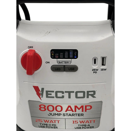 VECTOR 800 Amp Jump Starter with USB Power