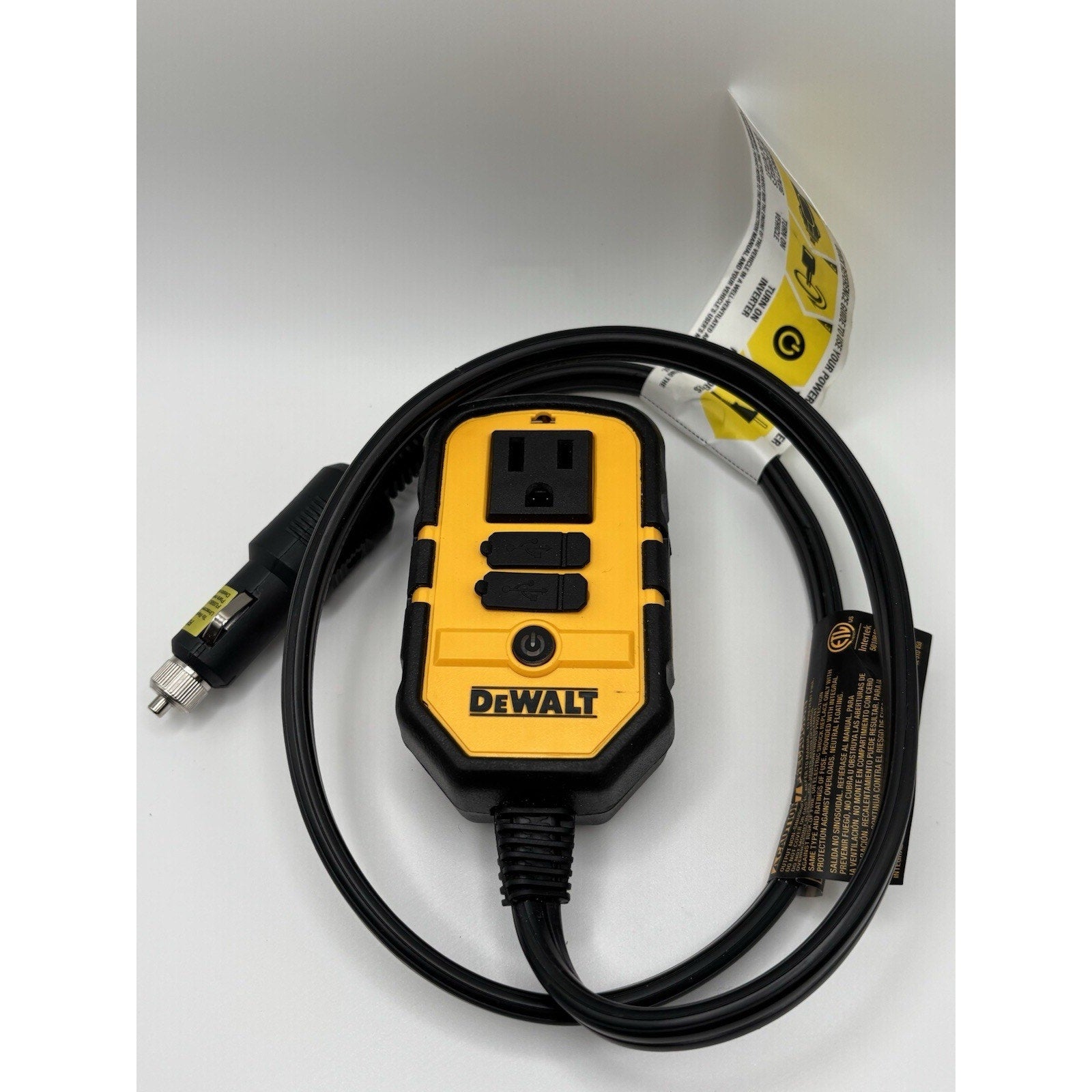 DeWalt 140 Watt Portable Power Inverter for Car with Dual USB Ports