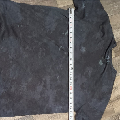 Under Armour Project Rock Men's Black/Gray Camo Logo Tagless Crew T-Shirt L