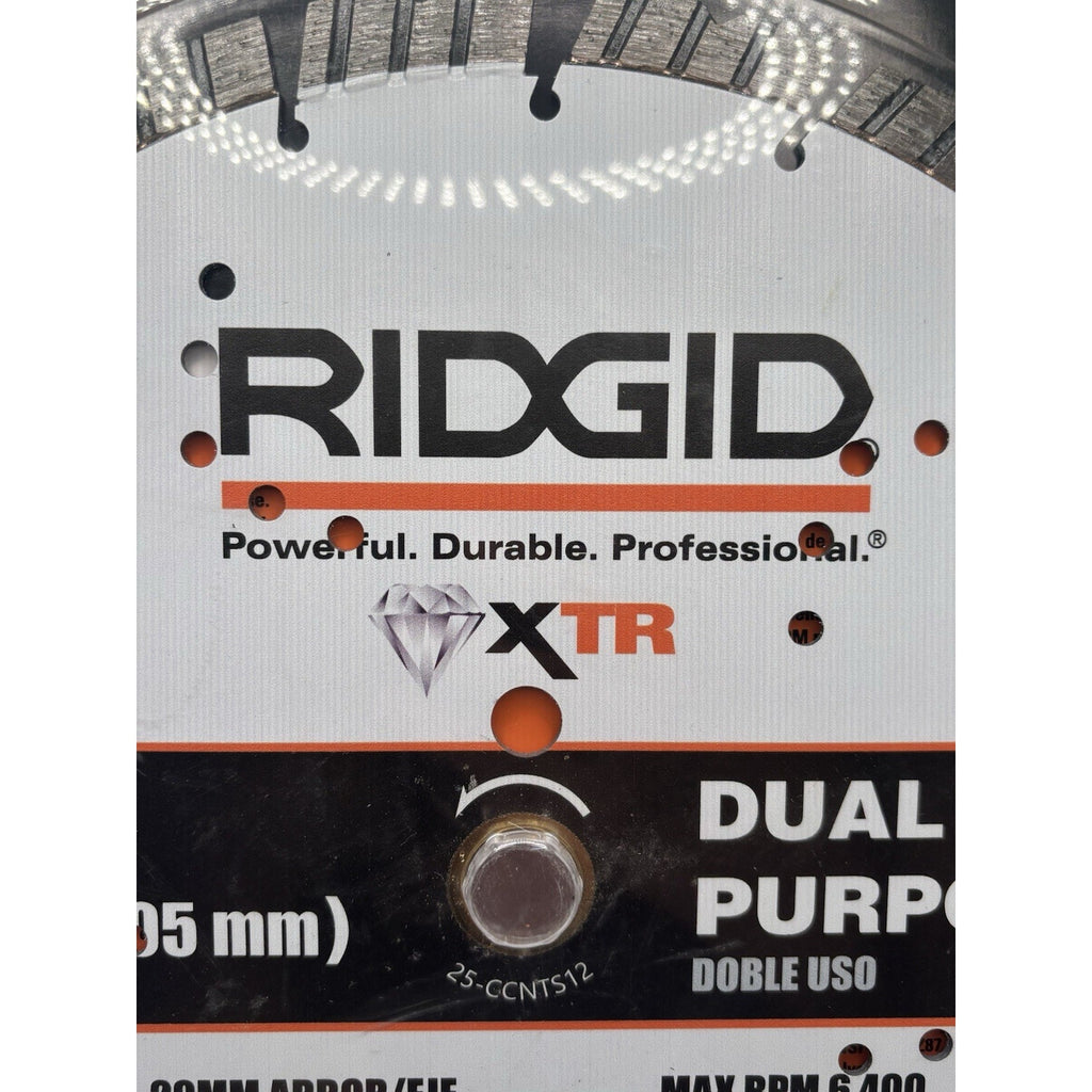 Ridgid 12 in. Masonry XTR Dual Purpose Cutting Segmented Rim Diamond Saw Blade