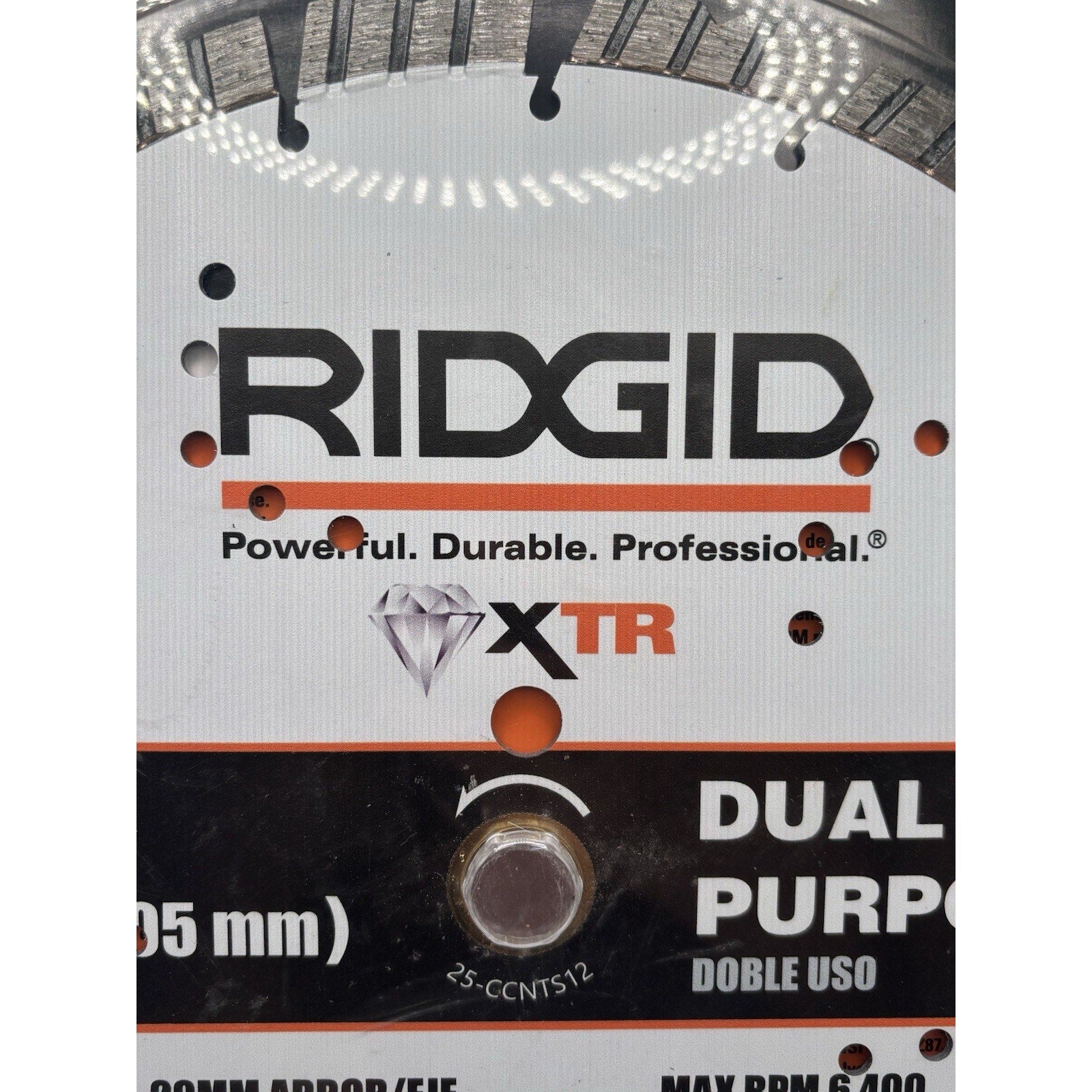 Ridgid 12 in. Masonry XTR Dual Purpose Cutting Segmented Rim Diamond Saw Blade