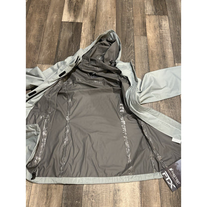 Frogg Toggs FTX Men’s Hooded Full Zip Jacket Gray Size S Mid-Length