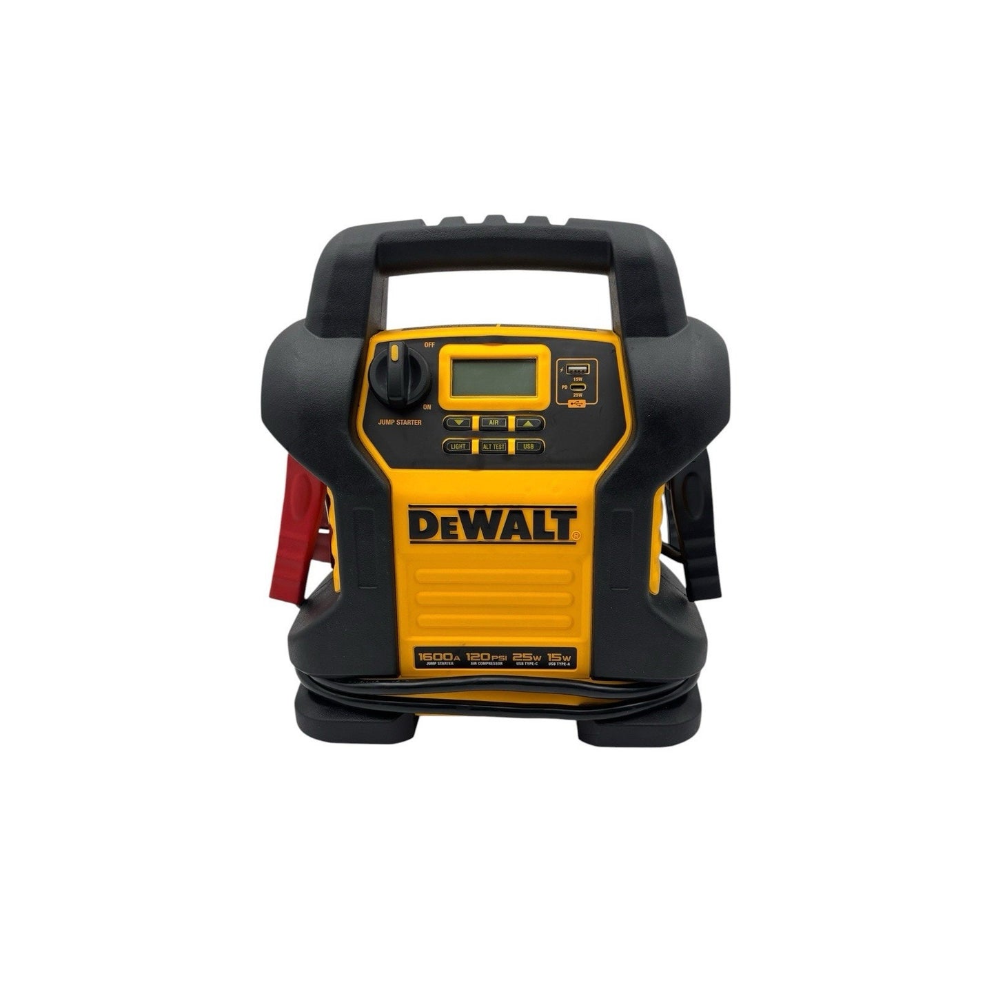 DEWALT 1600 Peak Amp Jump Starter with Digital Compressor and USB Power Bank