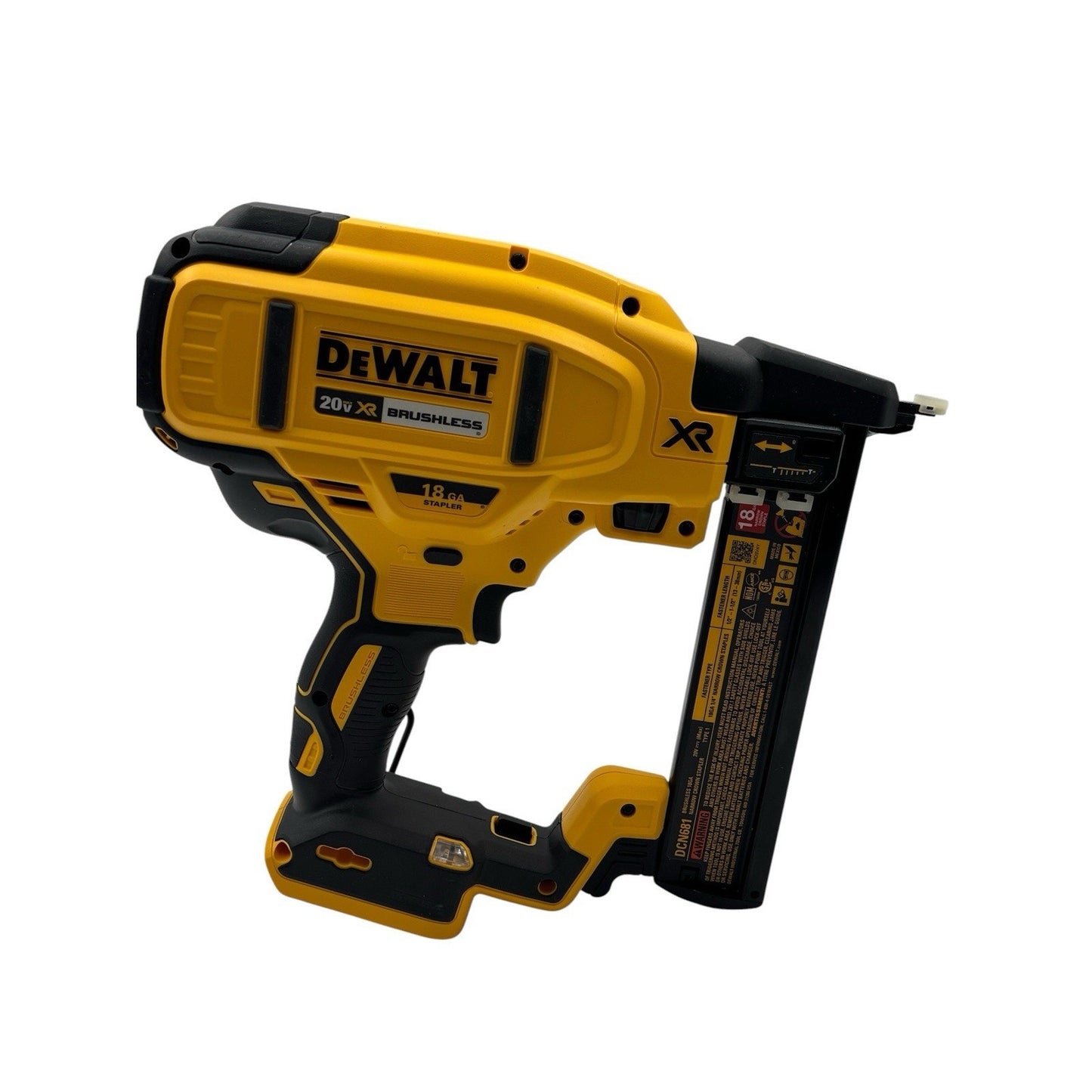 DEWALT DCN681 20V MAX XR 18 GA Cordless Narrow Crown Stapler